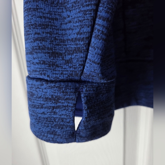 Adidas Floral Badge Of Sport Women's Blue Logo Hoodie Size M - Picture 5 of 14